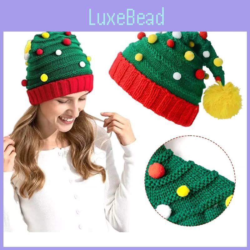Winter Tree Christmas Beanie Knitteds Fashion Fabric Extra Hatsupplies Warm