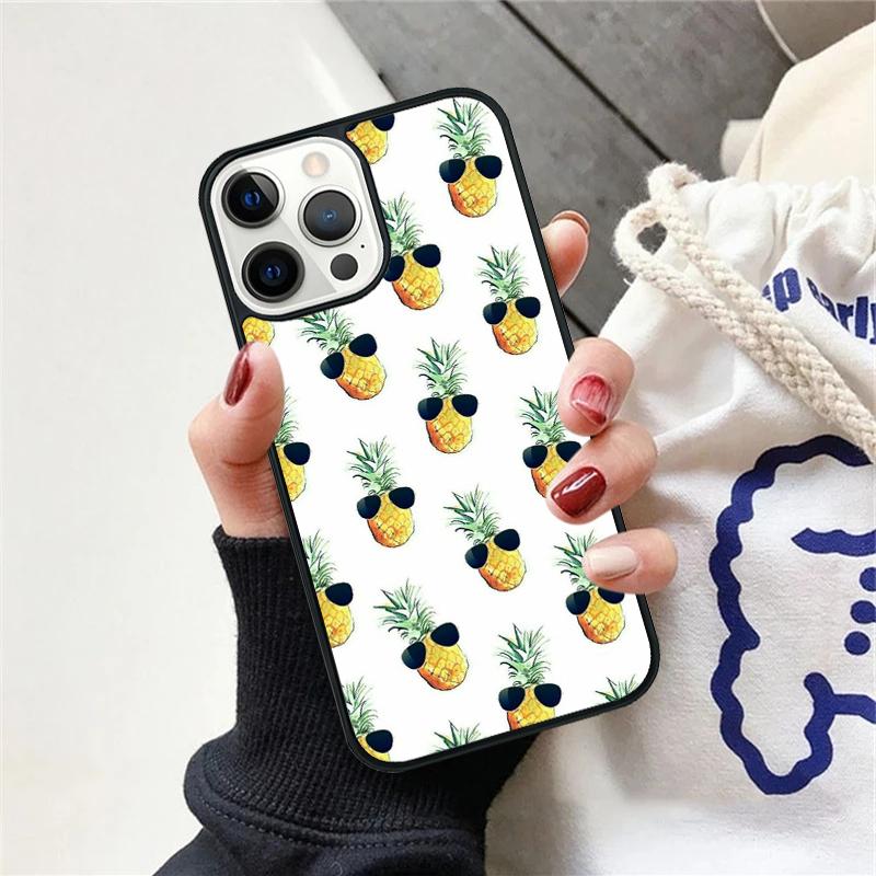Tropical Pineapple Phone Case For iPhone 17 Air 15 16 Cover  11 13 14 Pro Max 12 Plus Max Fundas