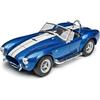 WELLY 1/24 Ford 1965 Shelby Cobra 427 SC Blue / Diecast Miniature Car Finished Model 24002W BL