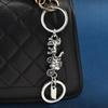 Car Key Double Chain Extended Accessories Personalized  Carriage Long Short Chain Bag Hanging Decoration
