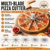 6/8/9/10/12 Slice Pie Divider Cutter Aluminum Rustproof Dessert Cake Slicing Tool Heat Resistant Easy Press Pastry Divider