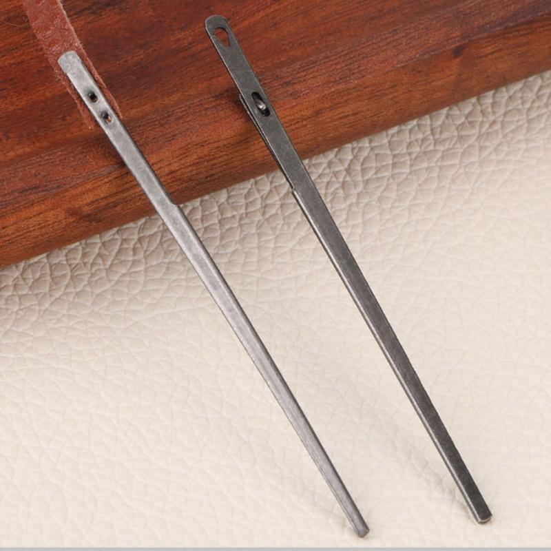 5Pcs  Leather Sewing Needle Single Prong Metal Needle Double Prong Metal Needle Leathercraft Tool