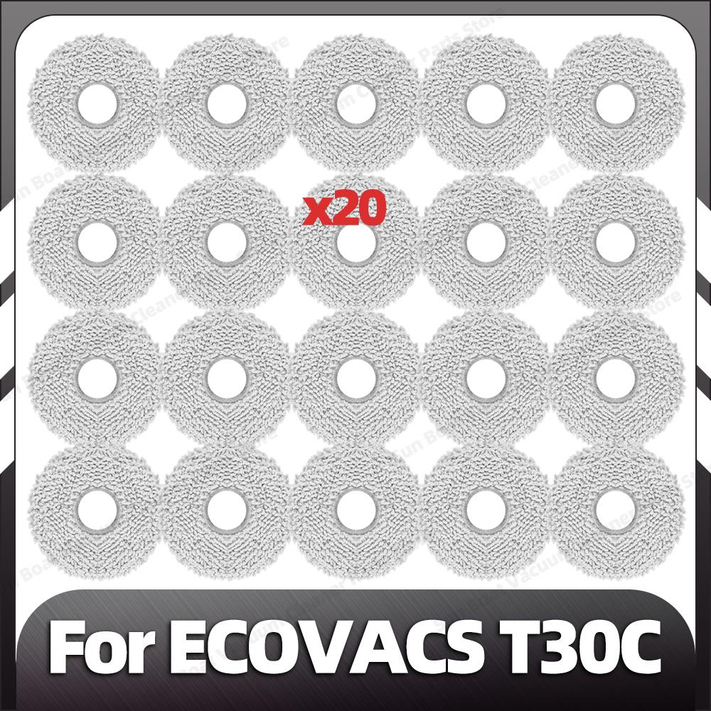 Kompatibel für ECOVACS T30C / T30C OMNI / T30C PRO OMNI Haupt- Seitenbürste Filter Mopp-Pad Staubbeutel Ersatzteile Zubehör