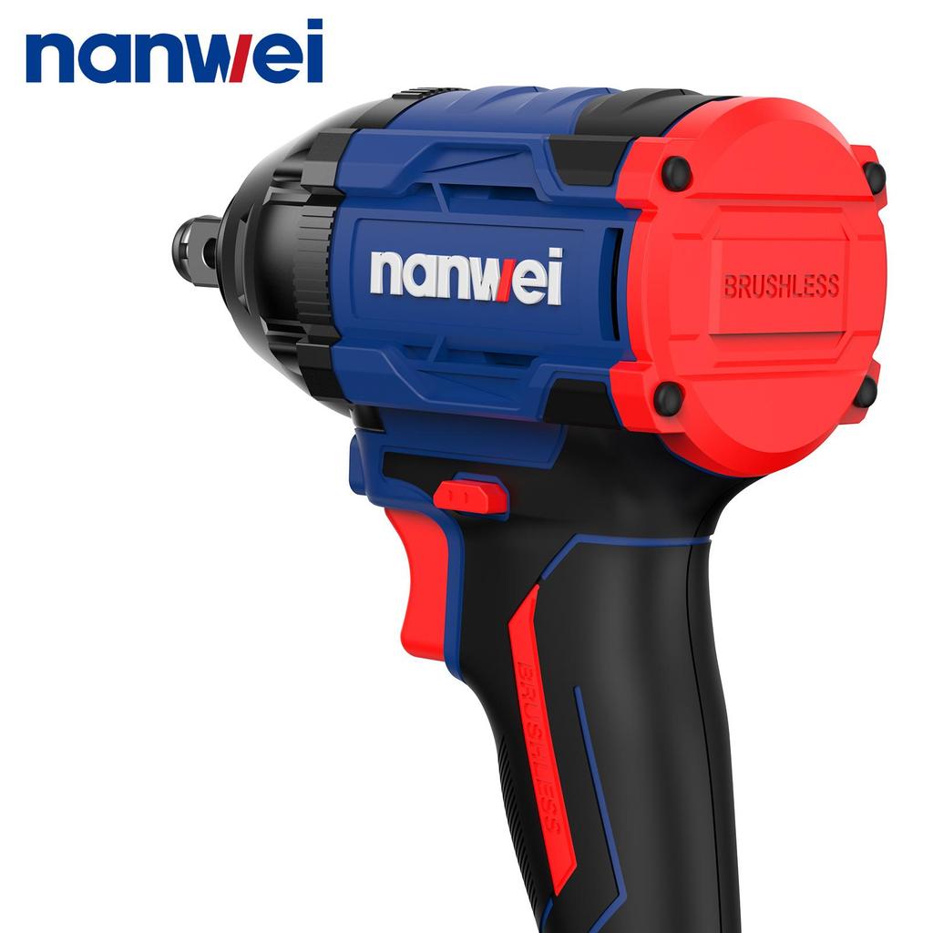 NANWEI 350 Nm Electric Impact Wrench Chuck Diameter 1/2, Maximum Speed 2450 rpm