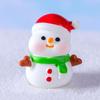 Mini Christmas Figurines Santa Clause Cartoon Snowman Statue Gift Miniature Knick-knacks