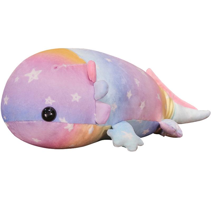 Plush Hexagonal Soft Salamander & Dinosaur Fish Throw Pillow Doll