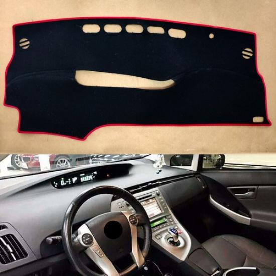 

Car Auto DashMat Cover Non-slip Pad WIth Red rim Pad For Toyota Prius 2010-2015