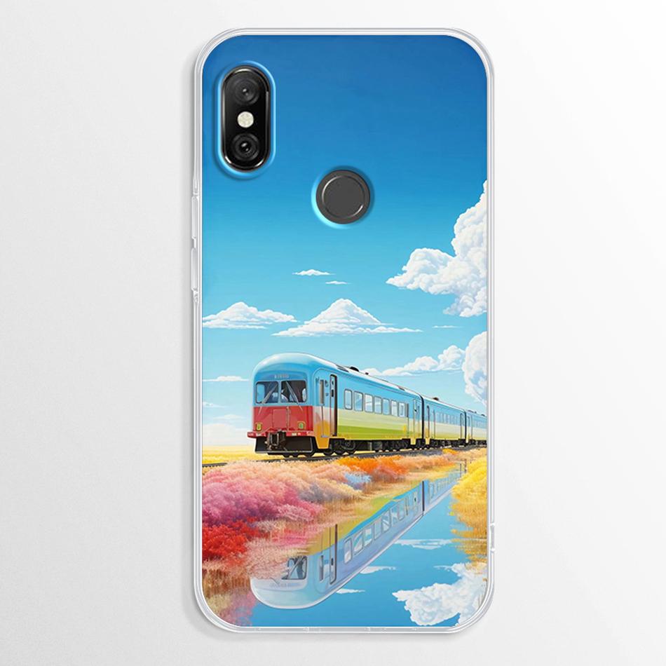 Funda para Xiaomi Redmi Note 6 Pro Mármol Transparente Suave TPU Cubierta Trasera Para Xiaomi Redmi Note 6 Note6 Pro Funda de Silicona Parachoques Fundas