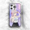 Custodia per Telefono Anime Carina A-Alya per iPhone 16 17 15 14 12 13 Pro Max Colore Nero Copertura Antiurto