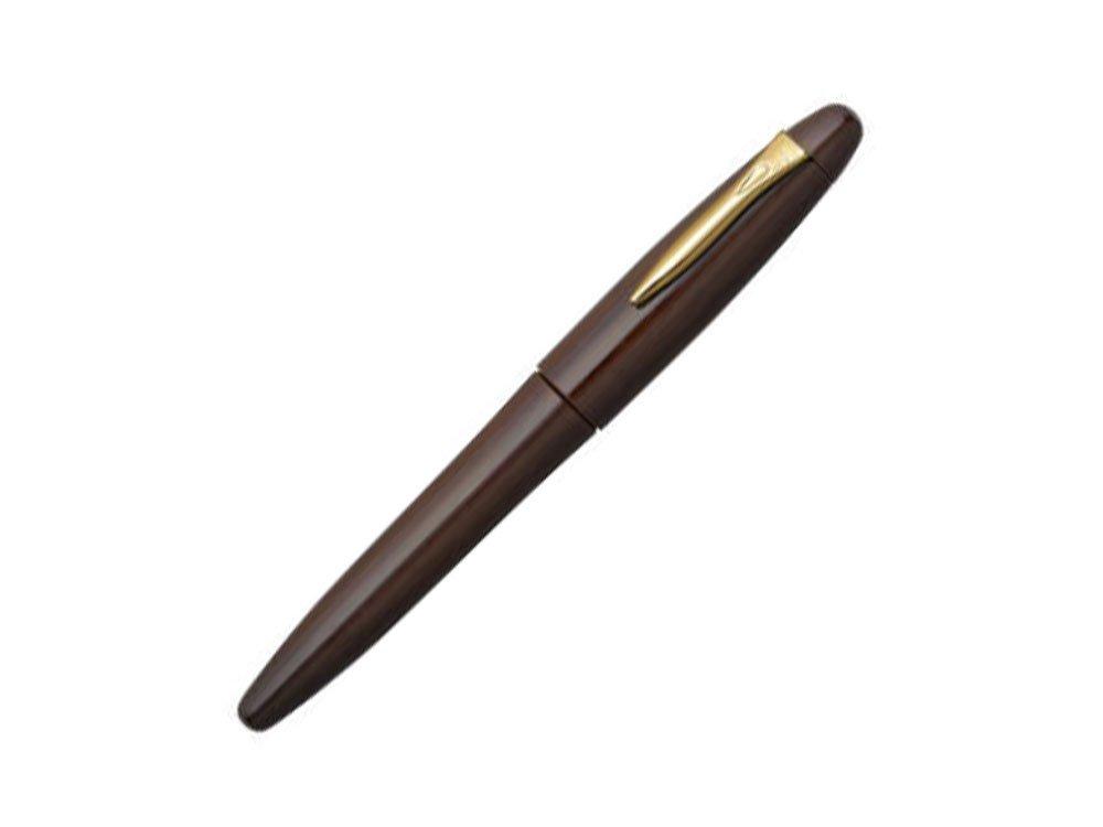 

Platinum fountain Izumo iron sword wood medium point pen, (Grostagayasan) (M) PIZ-50000T#21 чорний