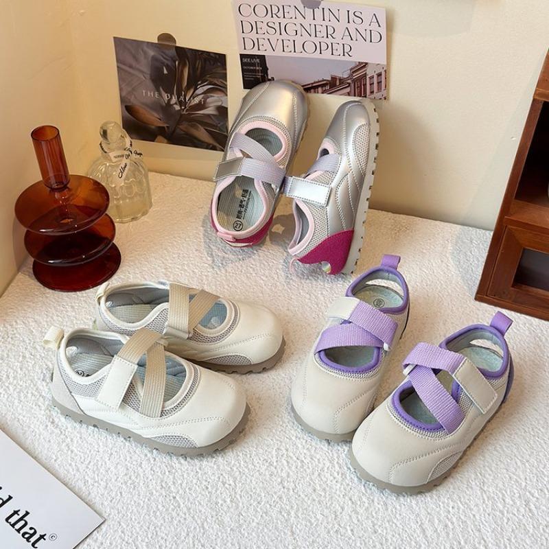 Girls' Lightweight Sports Shoes Girls' Puff White Shoes, Breathable Casual Shoes Fashionable German Training Shoes