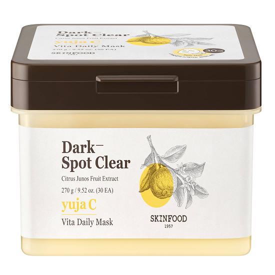 

5-Minute Mask Pack SkinFood Daily Mask (30 sheets, choose one of 6 types) [Whitening Glow] Yuja Daily Mask