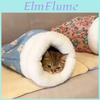 Cat Bed Winter Enclosed Plush Blanket With Warmth For Indoor Outdoor Use