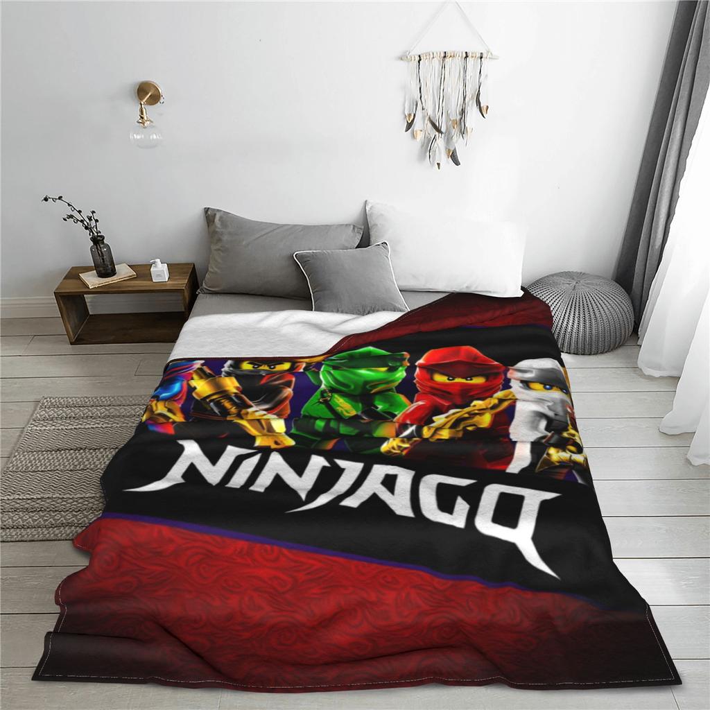 Ninjagos Blanket Cover  Flannel Throw Blankets Airplane Travel Decoration Ultra-Soft Warm Bedspreads