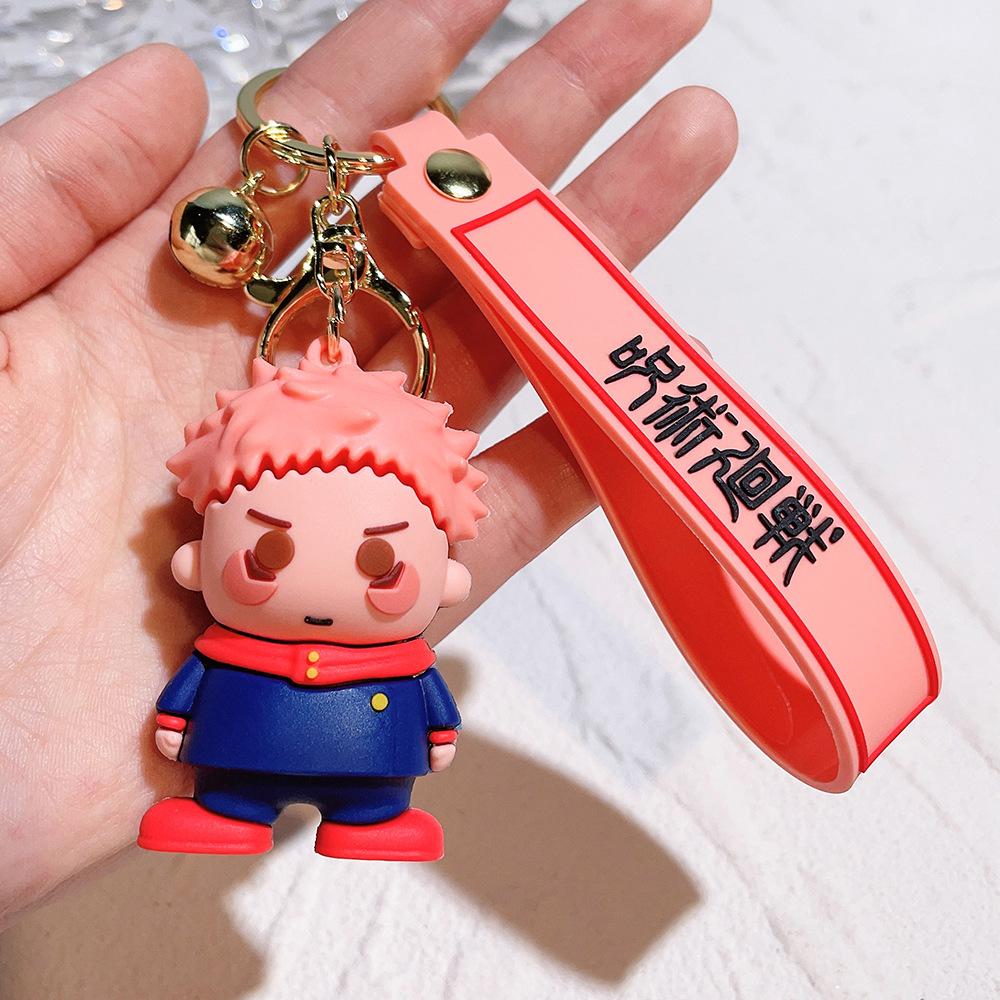 

Jujutsu Kaisen Аниме Фигурка Действия Милый Брелок Годжо Сатору Каваи Косплей Фанаты Брелки Для Сумки Держатель Ключей Аксессуары