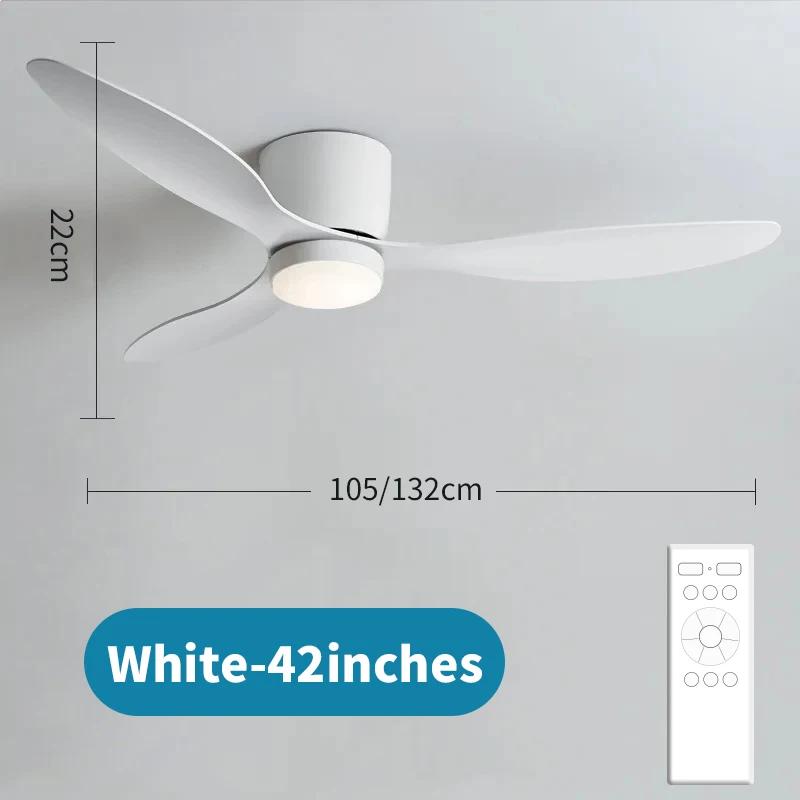 

Потолочный вентилятор из орехового дерева, 52 дюйма, пульт дистанционного управления с регулируемой подсветкой, 3 лопасти вентилятора, реверсивный двигатель постоянного тока Remote Control