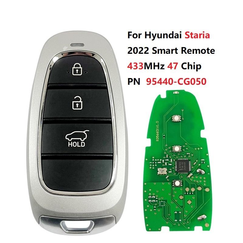 Part Number 95440-CG140 CG050 CG140 K5012 For Hyundai Staria Smart Remote Key 3 Buttons 433MHz 47 Chip FCC FOB-4F25