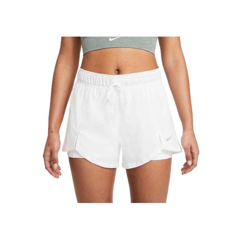 Nike Jednobarevné Lněné Elastický Pas Ležérní Dva v Jednom Sportovní Šortky Dámské šortky DA0453-100