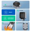 IP66 Waterproof ABS Plastic Junction Box - Gray for Outdoor Power Distributionoutdoor rainstorm proof