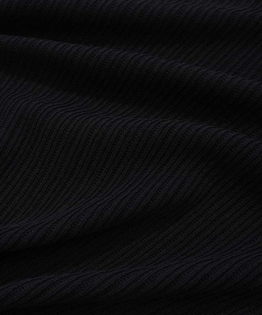 COVERNAT Crochet Collar Half Knit Black