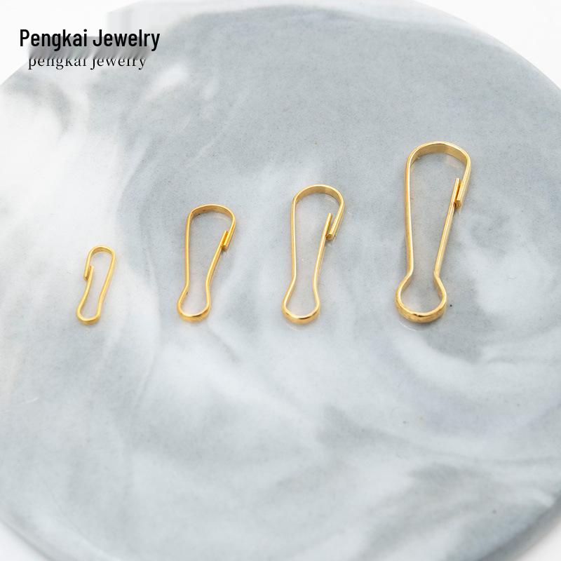 Clips de Fivela para Joias DIY Banhados a Ouro & Ganchos para Chaves