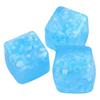 Clear Toy Snowflake Anxiety with Glitter Cube Squeeze Relief Stress Cube Sensory