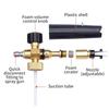 Pressure Washer 1/4 "Snow Foam Gun Water Gun Quick Release M22-14MM Aluminum Motorcycle Accessories Automatic Cleaning Tool