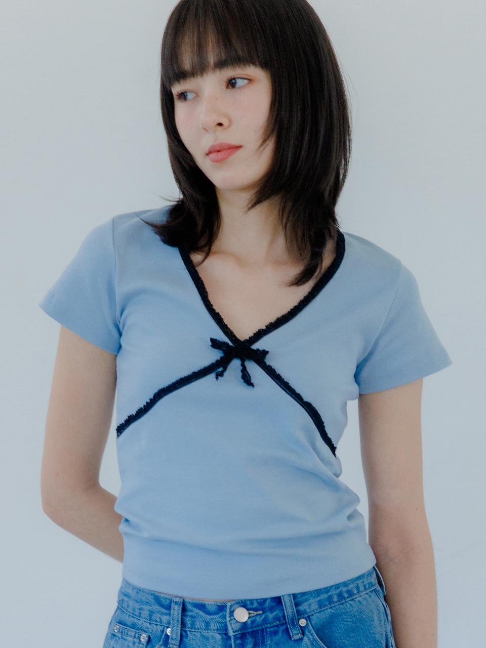 Eight Days A Week Ribbon Slim T-Shirt Sora Ad515 Free