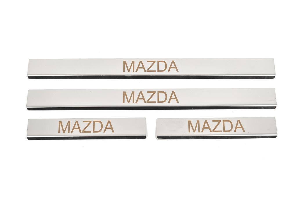 

Накладка на пороги Carmos (4 шт, нерж) V-3 для Mazda 6 2008-2012 рр.