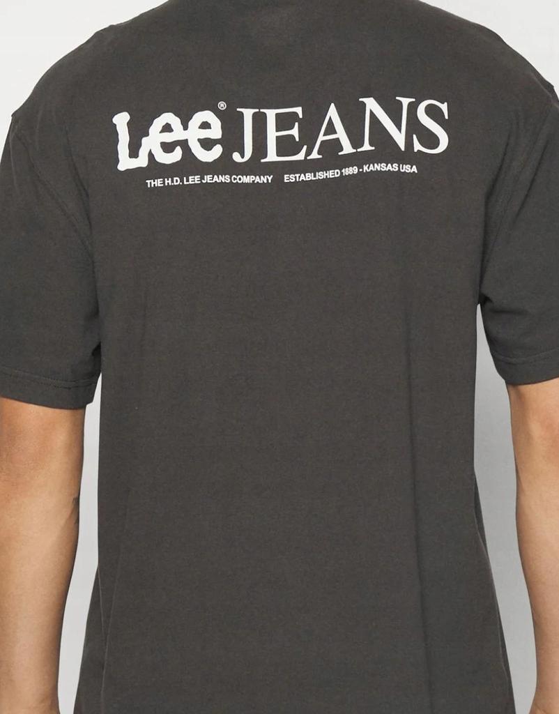 Lee logo loose TEE Washed Black very loose black T-shirt t-shirt M