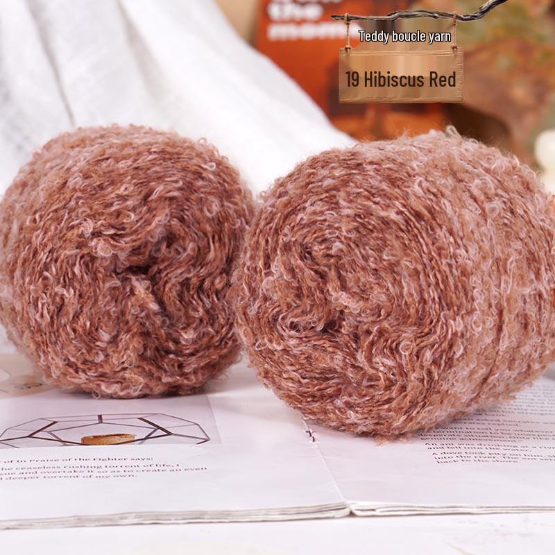 Colorful Loop Yarn Ball for Crochet & Knitting: Perfect for Handmade DIY Sweaters, Scarves, Dolls, & Small Projects.