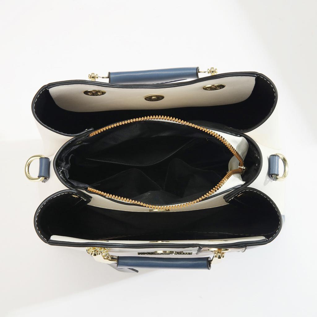 New Fashion Korean Style Color Block Women Handbag All Match Portable Single Shoulder Crossbody Daily Casual Purse