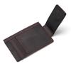 Crazy Horse Leather Zero Wallet Men's Retro Genuine Leather Bull Pickup Bag Cash Banknote USD Clip