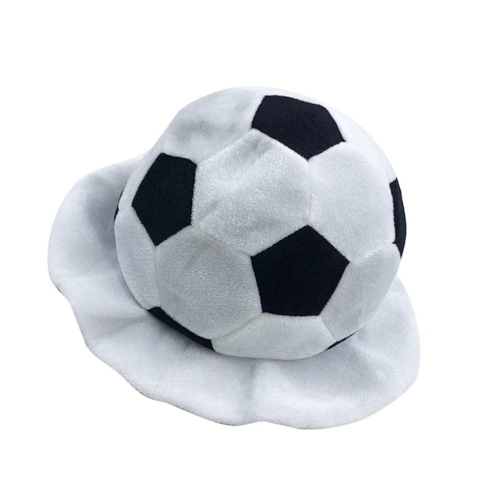 Soft Soccer Head Cover Comfortable Halloween Cap Cartoon Football Headgear  Sports Fans