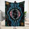 Australian Aboriginal Style 31 Blanket Soft & Cozy Perfect for Livingroom Sofa Chair Four Seasons Universal Stylish Decor