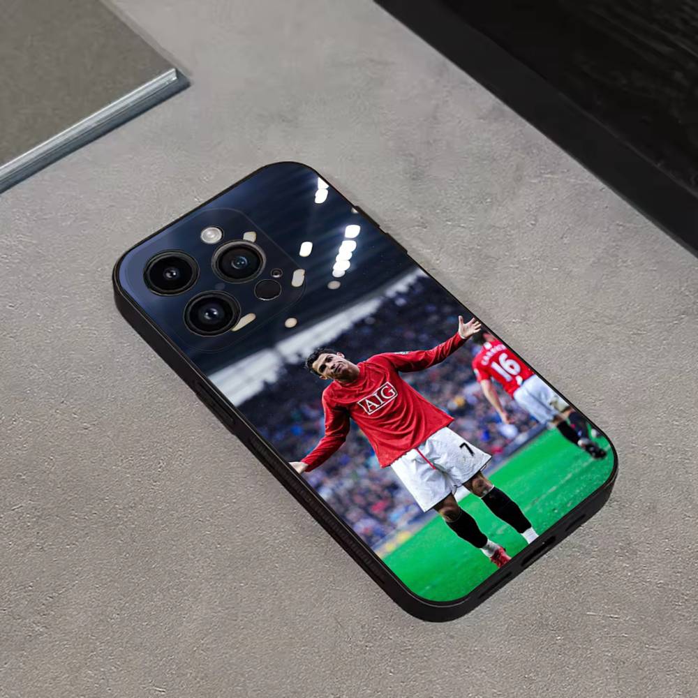 R-Ronaldo Cool CR7 Football Phone Case For iPhone 16,15,14,13,12,11 Plus,Pro Max,XS,X,XR,SE,Mini,8,7,Soft Silicone Black Cover