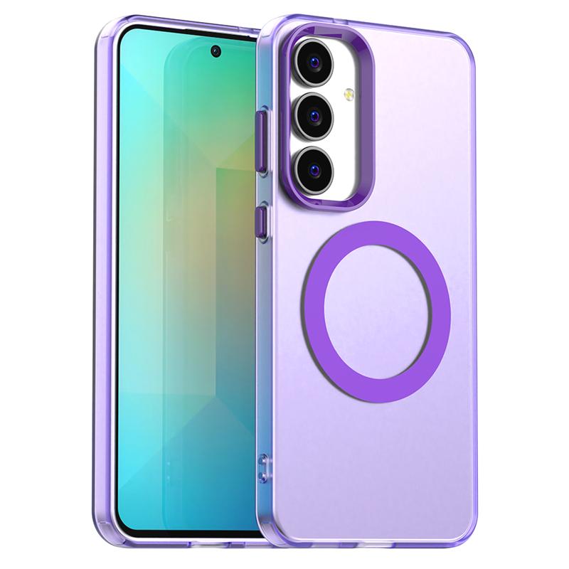 Transparent Case For Samsung Galaxy S25 FE Case Galaxy S25 FE Magnetic Adsorption Wireless Charge Cover For Samsung S25 FE Case