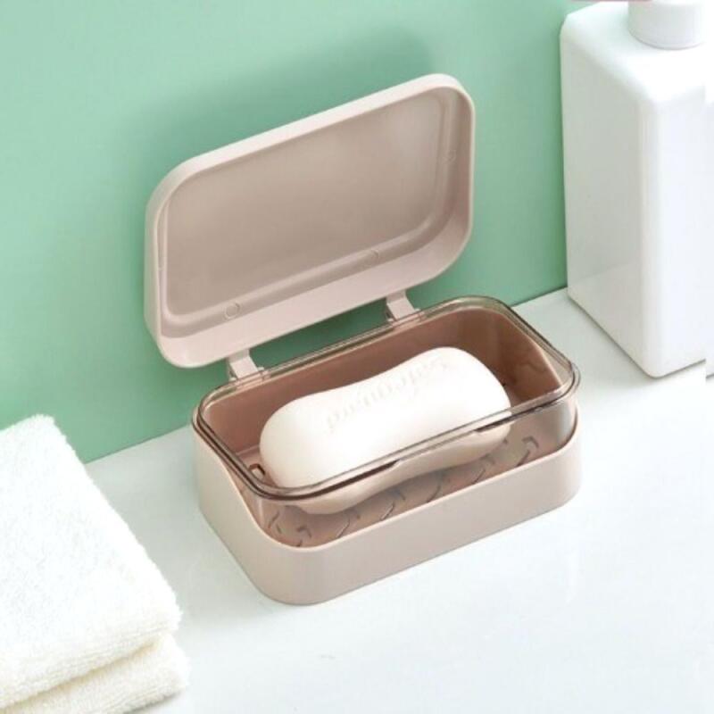 

White double soap dish