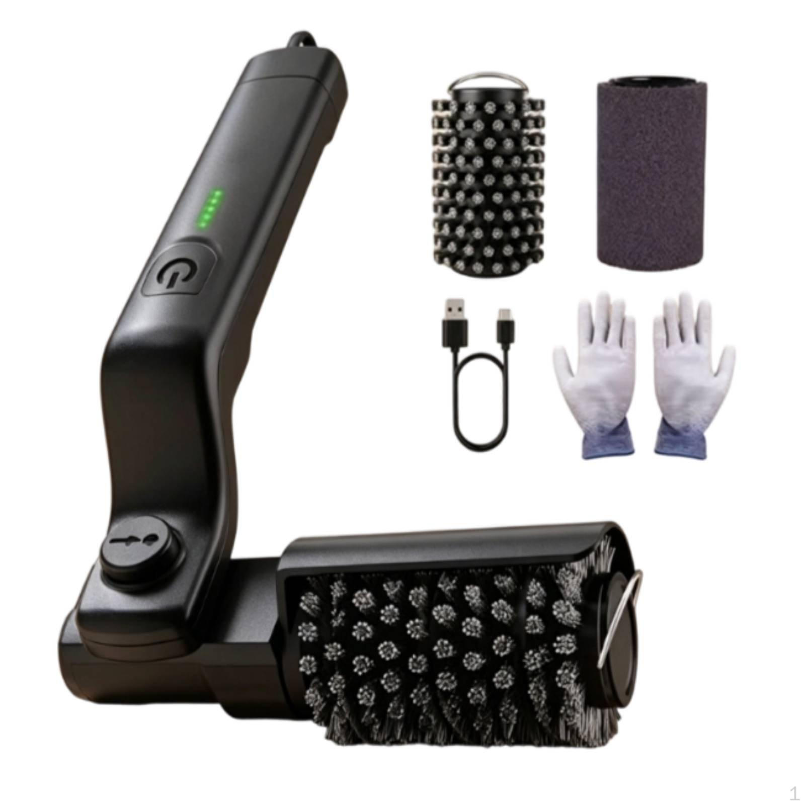 Electric Grill Brush Cleaning Rotating Bbq Three Adjustable Speeds Settings USBCharged