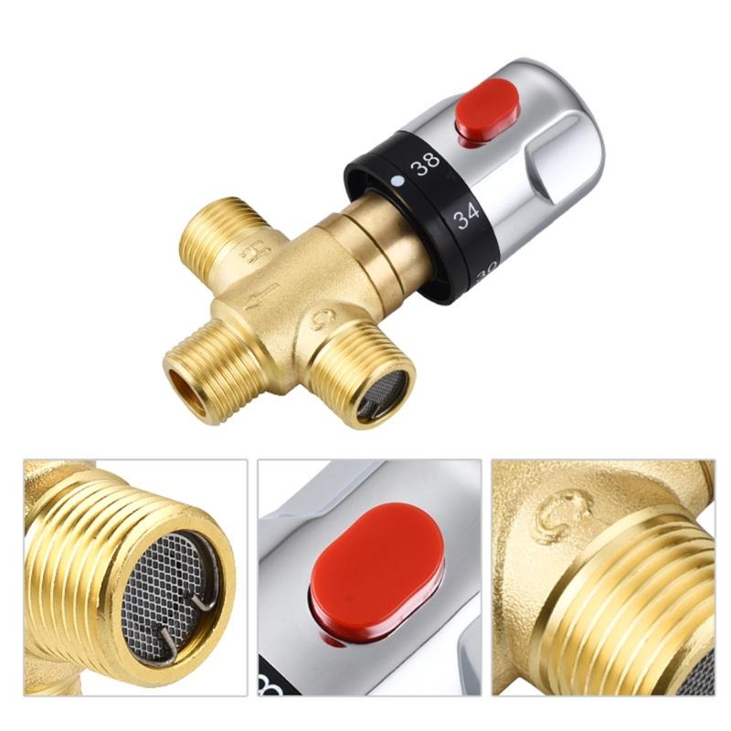 Präzise Temperaturstabilität 1/2 DN15 Messing Thermostatventile Thermostatische Mischventile für Hausinstallationen