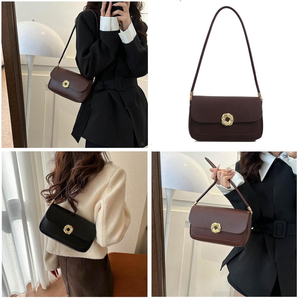 Small Retro Shoulder Bag 2023 Winter New Fashion Street Style Crossbody Bag