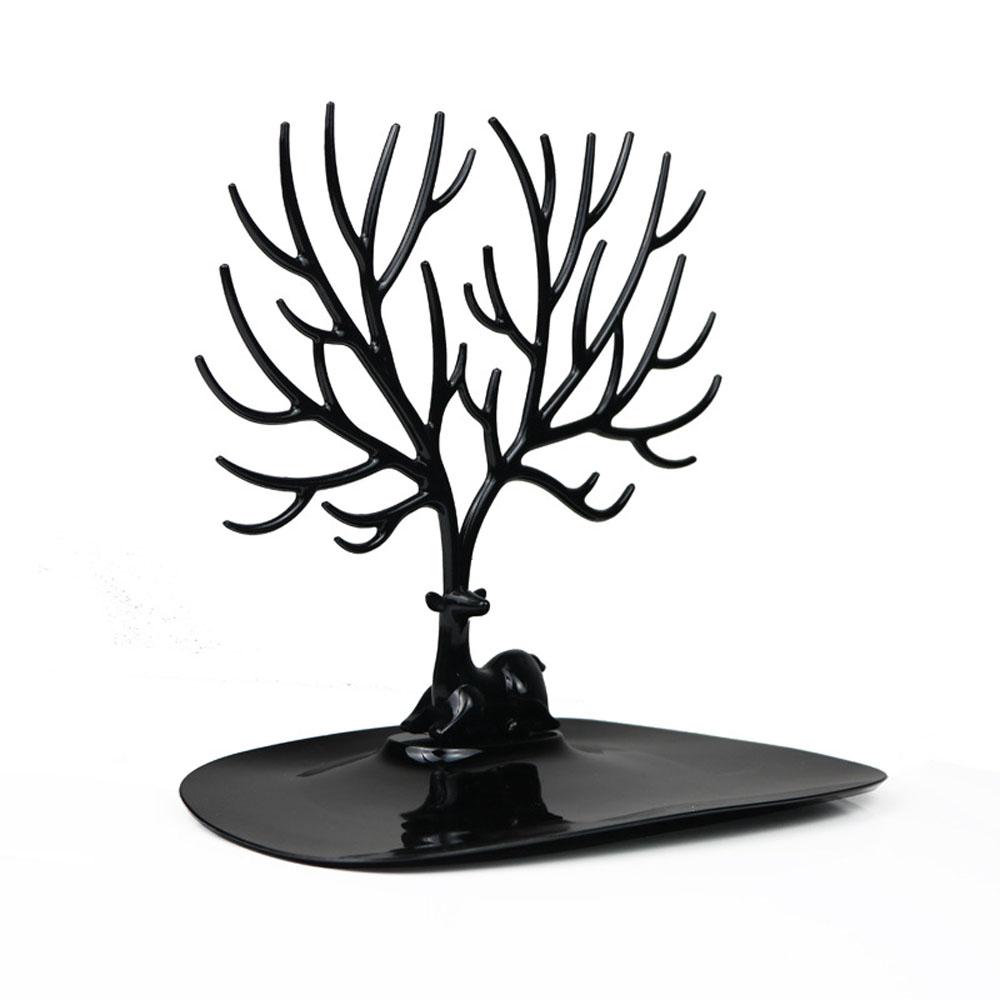 Tree Shape Deer Tray Hanger Ring Display Tools Jewelry Display Rack Jewelry Organizer Ornament