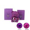 High-Quality Rotating Bear Jewelry Box with Everlasting Flowers - Perfect Valentine's Day Gift
