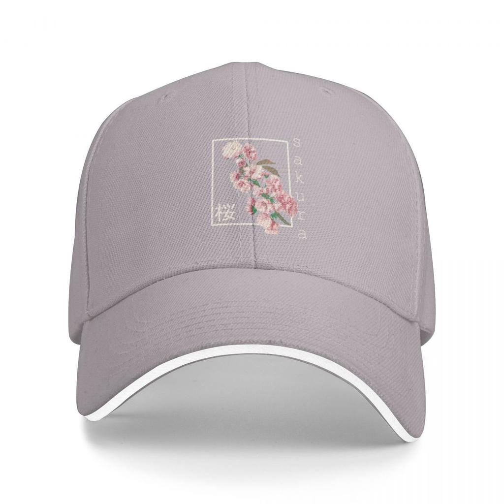 Cherry Blossom Graphic Vintage Japanese Sakura Kanji Aesthetic Baseball Cap Golf Hat Sun  For Children Womens 2025 Mens