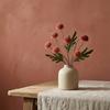 Artificial Pompon Mum, 5 Heads Faux Mini Chrysanthemums Ball, Small Fake Flower Stem for Vase Filler, DIY Bouquet, Autumn Table Centerpiece, Flower