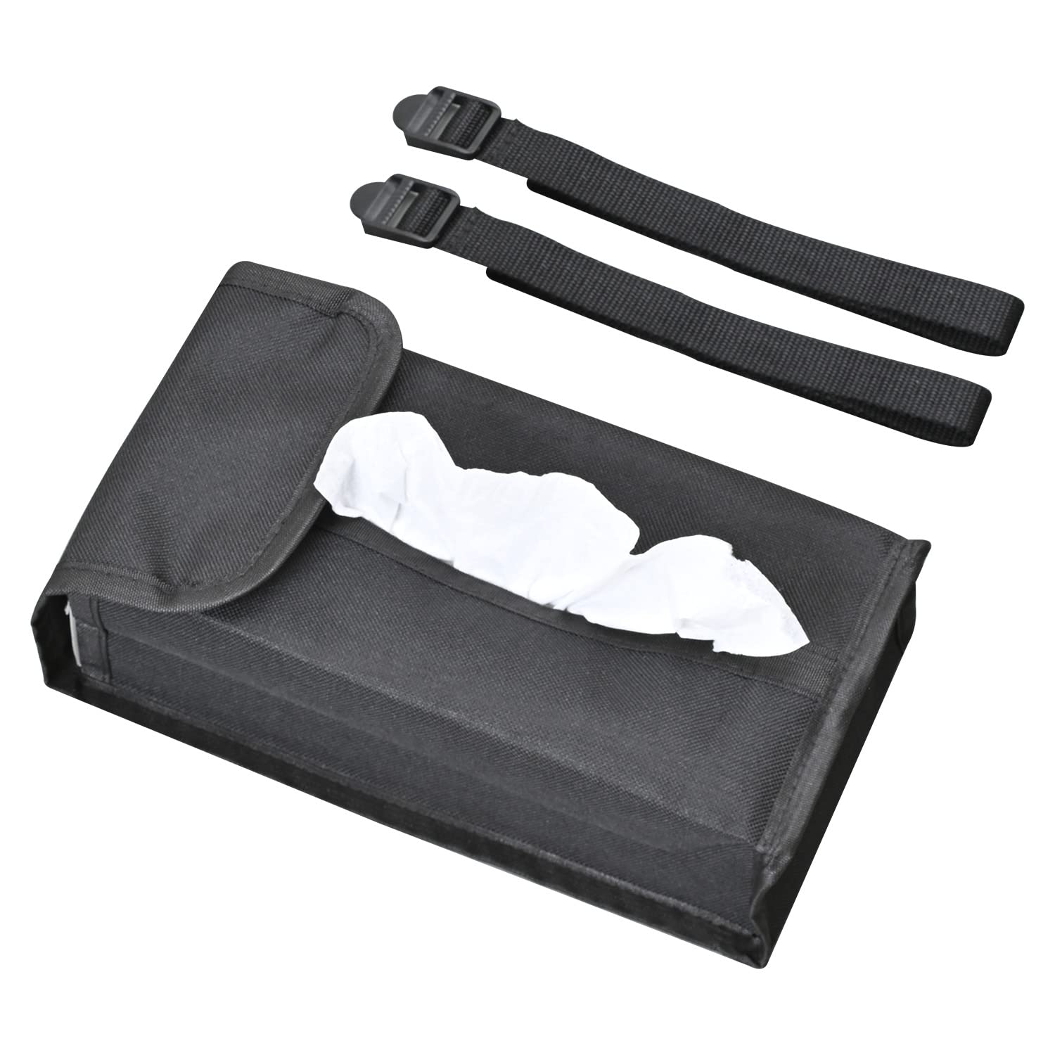 

SEIWA Tissue Cover 2 Rear Stay Car Storage 4-Way (WA104) - 4-Way Installation, & Belt, чёрный