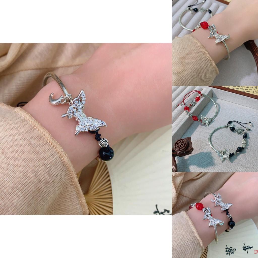 Elegant Butterfly Rose Alloy Bracelet Exquisite Design For Men And Women