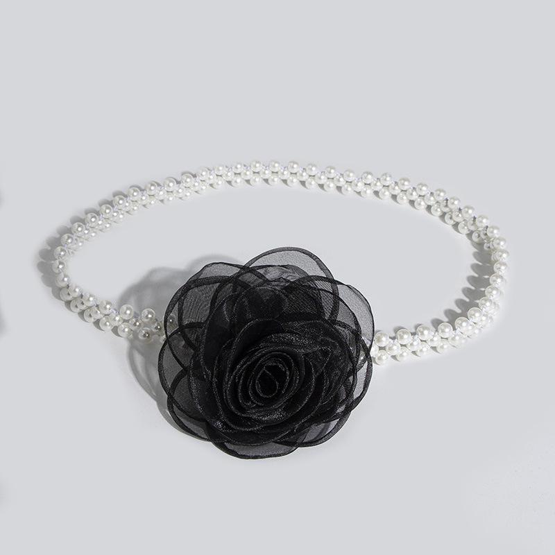

Pearl Waist Chain Women s Decorative Belt with Dress with Fine Elastic Elastic Waist Seal Sweet Korean Style Women s Waist Chain