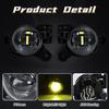 LED Fog Lights For Chevrolet Colorado 2023 2024 2025 Front Bumper Fog Lamp Fit For Silverado 2500HD Trailblazer GMC Canyon Yellow Light
