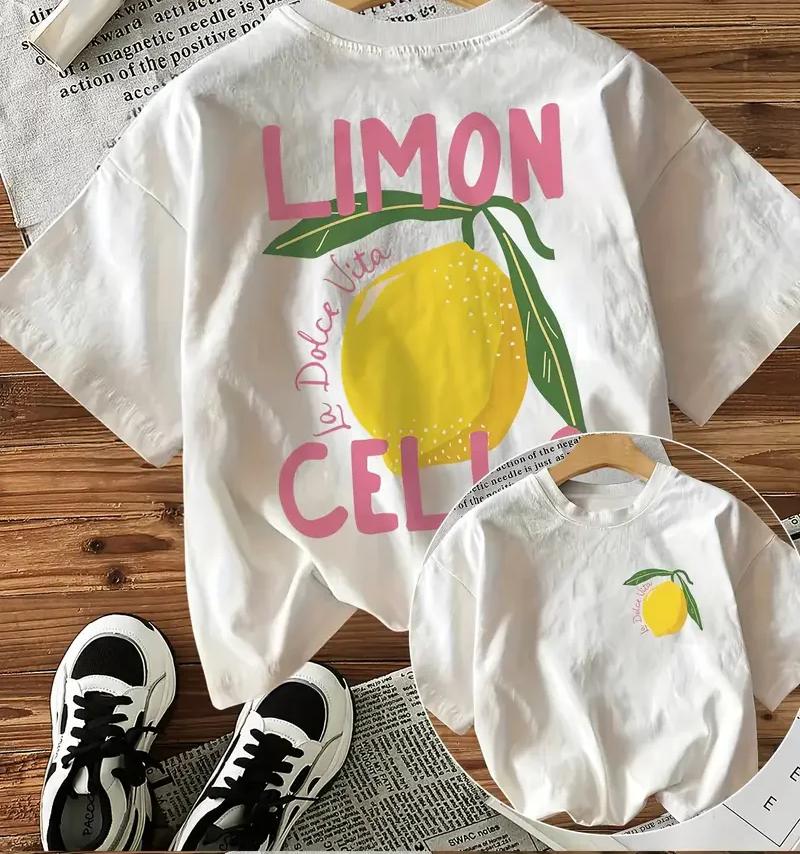 

Fashion Graphic Tees Tops Women Clothing Lemon Cello TShirts FeUnisex Funny T Shirts Korean Aesthetic Clothes Sleeved Harajuku S